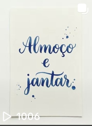 Almoço e jantar